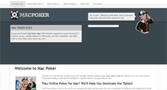 Desktop Screenshot of macpoker.com