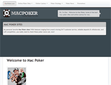 Tablet Screenshot of macpoker.com